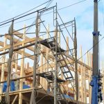 木造住宅の建築現場