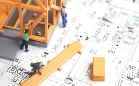 アパート建築の間取り