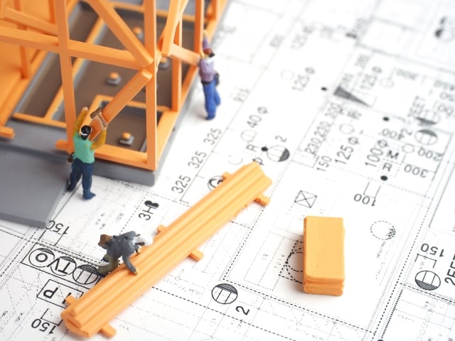 アパート建築の間取り